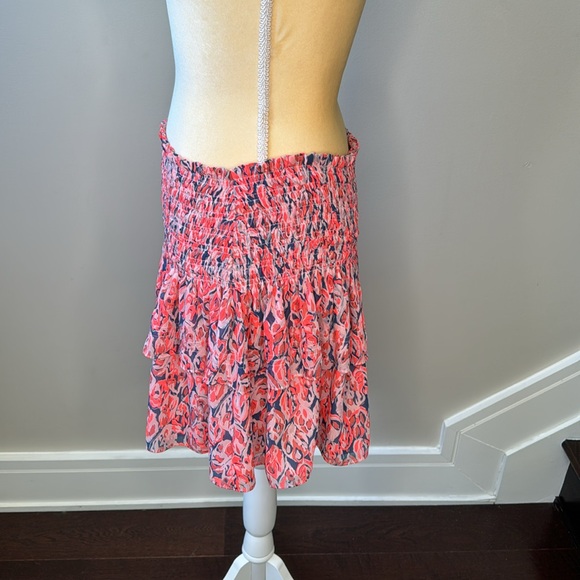 Ramy Brook Skirt Mini Tiered Colorful Neon Bouncy Elasticized Blokette Sz Medium - Picture 3 of 9